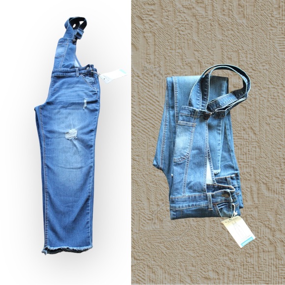 Distressed Jean Ci Sono Overalls - Picture 11 of 15